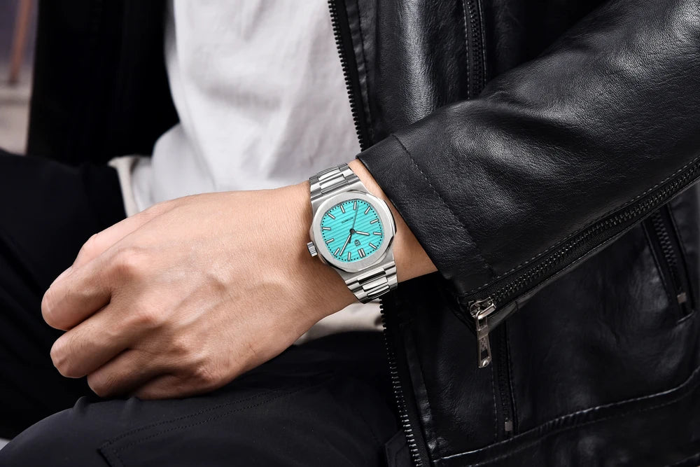 PAGANI DESIGN 2026 New Luxury Automatic Watch Men's Mechanical Wristwatch Stainless Steel Sapphire glass 40MM Barrel dial Watch