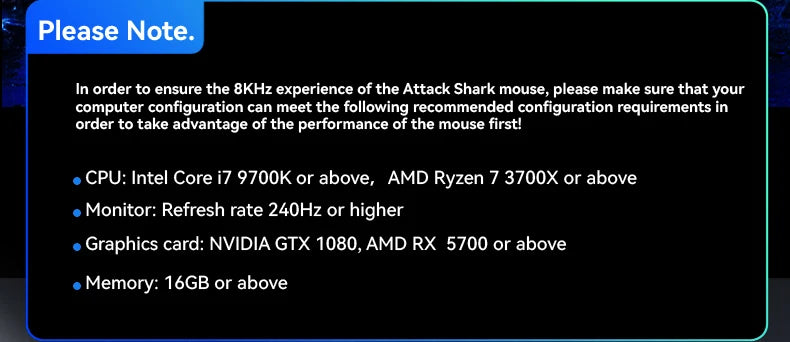Mouse gaming wireless ATTACK SHARK X3/X3PRO 4K/8K, 26K DPI, tri-mode (cablato/2.4GHz/BT5.2), leggero, sensore PAW3395 per gamer