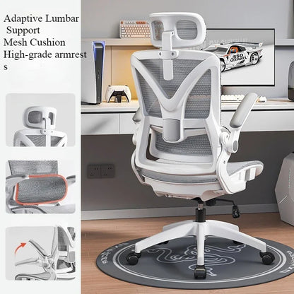 Ergonomic Gaming Chair 3D Lumbar Support Racing Swivel Adjustable Breathable Mesh High Density Sponge Seat Office Chair