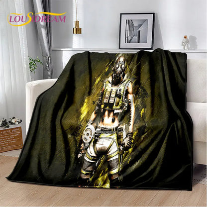 Apex Legends Game Gamer Cartoon Soft Plush Blanket,Flannel Blanket Throw Blanket for Living Room Bedroom Bed Sofa Picnic Cover