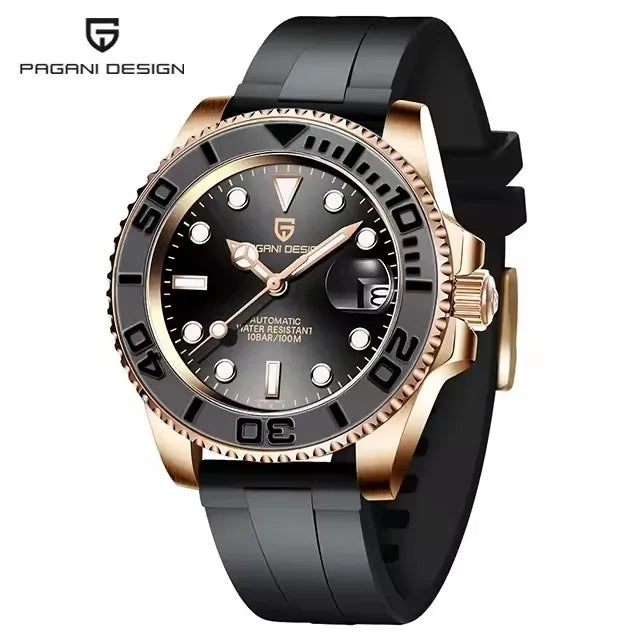 PAGANI DESIGN V2 Japan Movement 40MM Luxury Men's Mechanical Watch Sapphire Glass Ceramic Bezel Automatic Diving Watches for Men