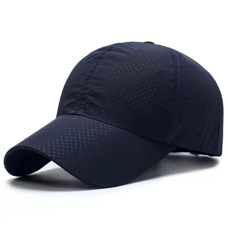 Schnelltrocknende Sonnenkappe für Damen, Outdoor-Freizeit-Sportmütze für Herren, Baseballkappe in Übergröße (60–65 cm), verstellbare Sonnenblende, Schirmmütze