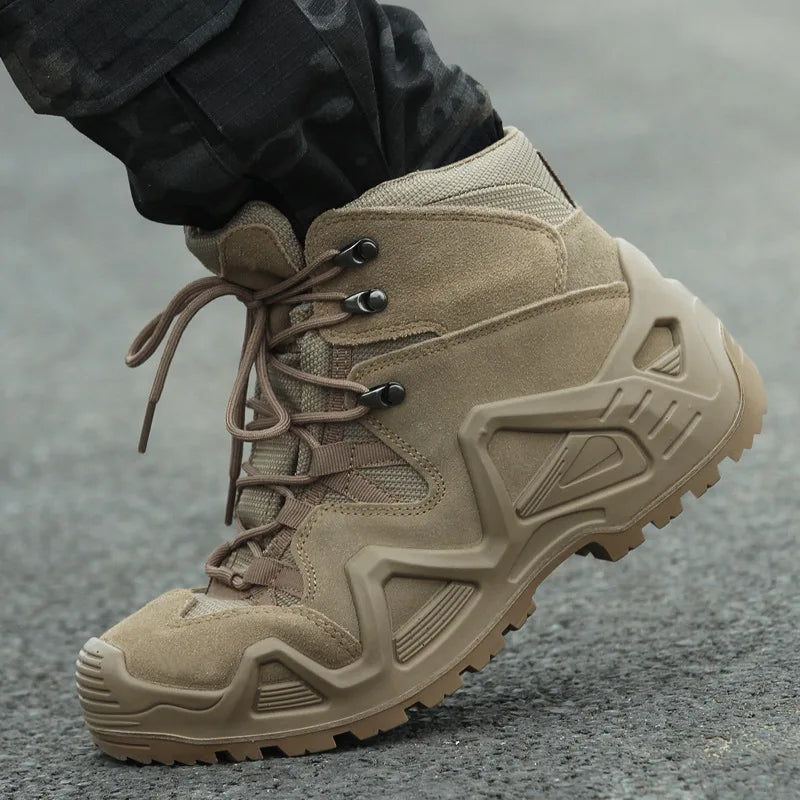 Hommes tactique militaire formation désert bottes mâle en plein air Camping randonnée escalade Trekking chasse chaussures antidérapantes sport baskets