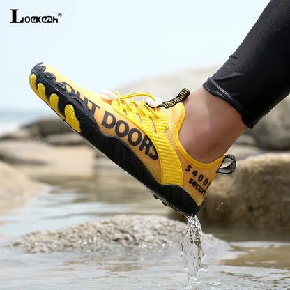 Men's Water Sports Shoes, Quick-Dry, Non-Slip Five-Finger Shoes, Outdoor Wading Swimming Barefoot Aqua Shoes, Lightweight Sneakers