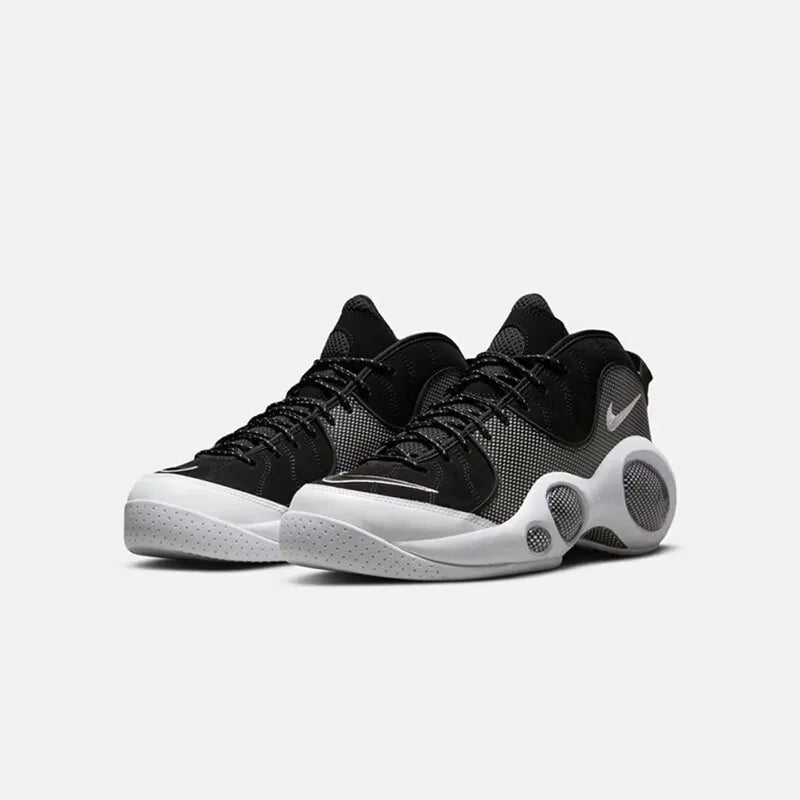 Nike Casual Men's Shoes Air Zoom Flight 95 Basketball Shoes Black & White Big Eyes DM0523-001