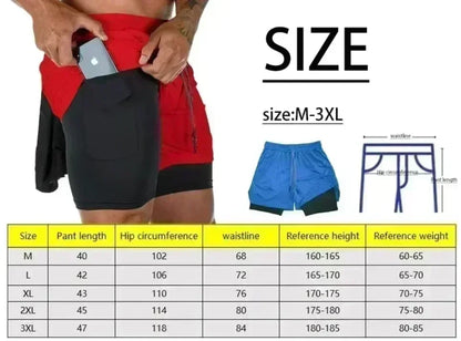 Bandai Dragon Ball Goku Printed Double-layer Shorts, Loose Men's and Women's Summer Sweat-wicking and Breathable Sports Shorts