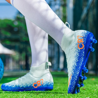Scarpe da calcio da adulto autunnali di tendenza, ammortizzanti, morbide e stabili, scarpe sportive leggere con ritorno elastico e tacchetti avvolgenti