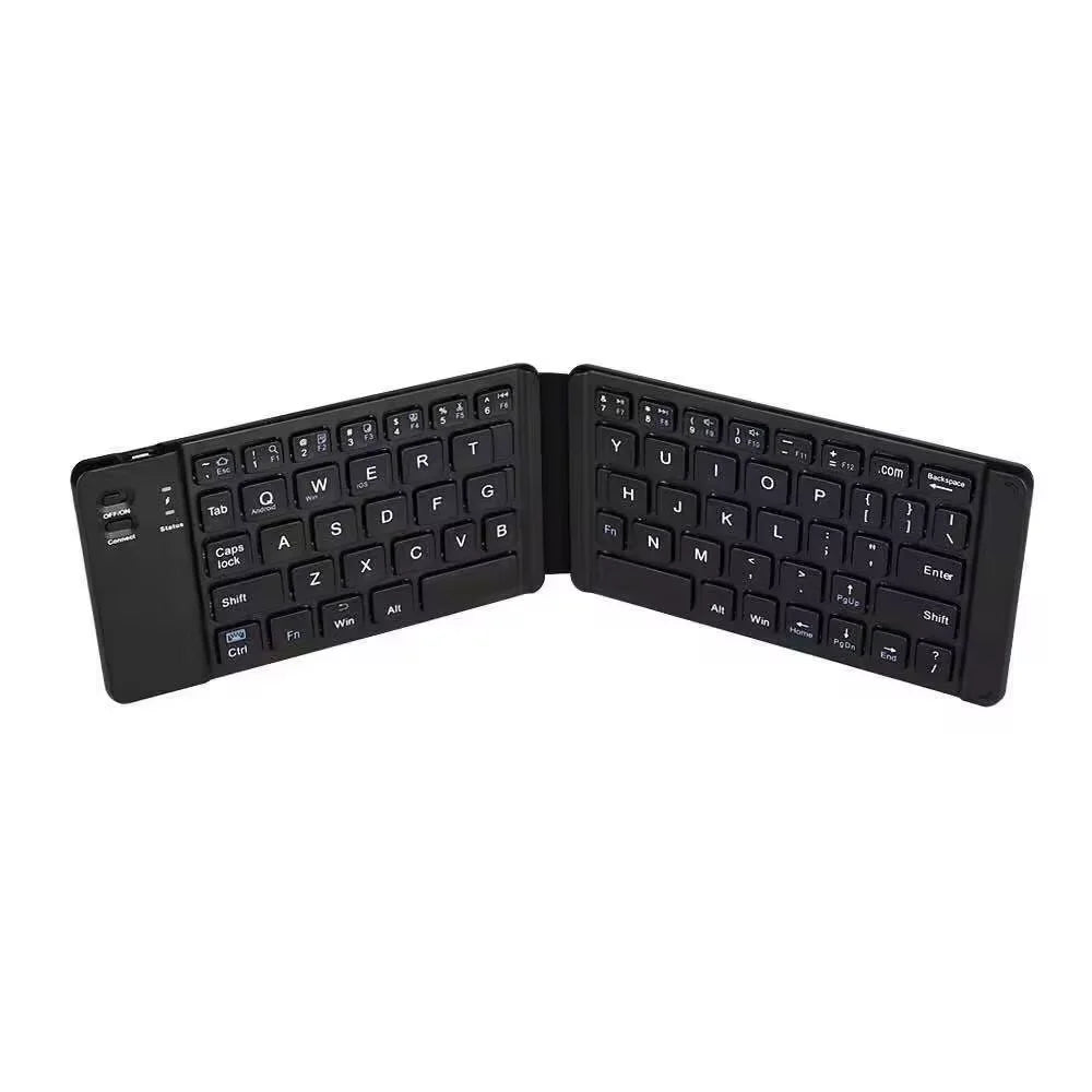 Teclado inalámbrico Bluetooth plegable recargable para iPad, móvil, tableta, portátil y oficina, mini teclado inalámbrico