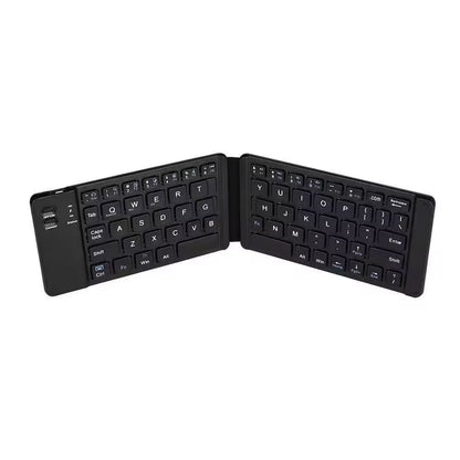 Teclado inalámbrico Bluetooth plegable recargable para iPad, móvil, tableta, portátil y oficina, mini teclado inalámbrico