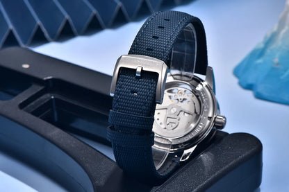 PAGANI DESIGN – Mekanisk lyxklocka för män, 41 mm, safirglas, läderarmband, vattentät, pilotstil, med tourbillon och månfas