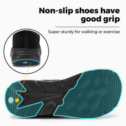 FitVille wide toe box shoes for men, cushioned, extra wide width, non-slip, wide lightweight breathable running shoes