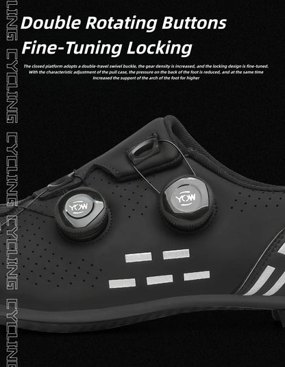 Sapatos de Ciclismo de Alta Qualidade para Homem SPD Autoencaixe Estrada Bicicleta Desporto Sapatos de Ciclismo MTB de Montanha Antiderrapantes para Mulher 36-47