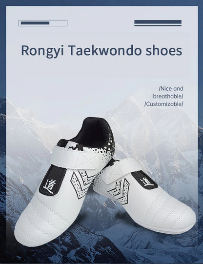 Taekwondo Shoes Breathable Wear-Resistant Kickboxing Kung Fu Professional Taekwondo Martial Arts Sneaker Shoes Kids to Adult