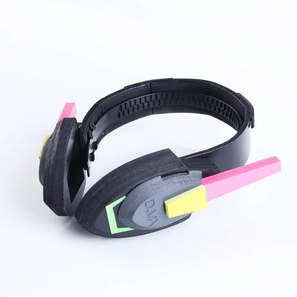 Pistola arma de D.Va Hana Song de Overwatch, accesorio cosplay tipo auricular, accesorio de cosplay y juguete para fiestas de Navidad y Halloween