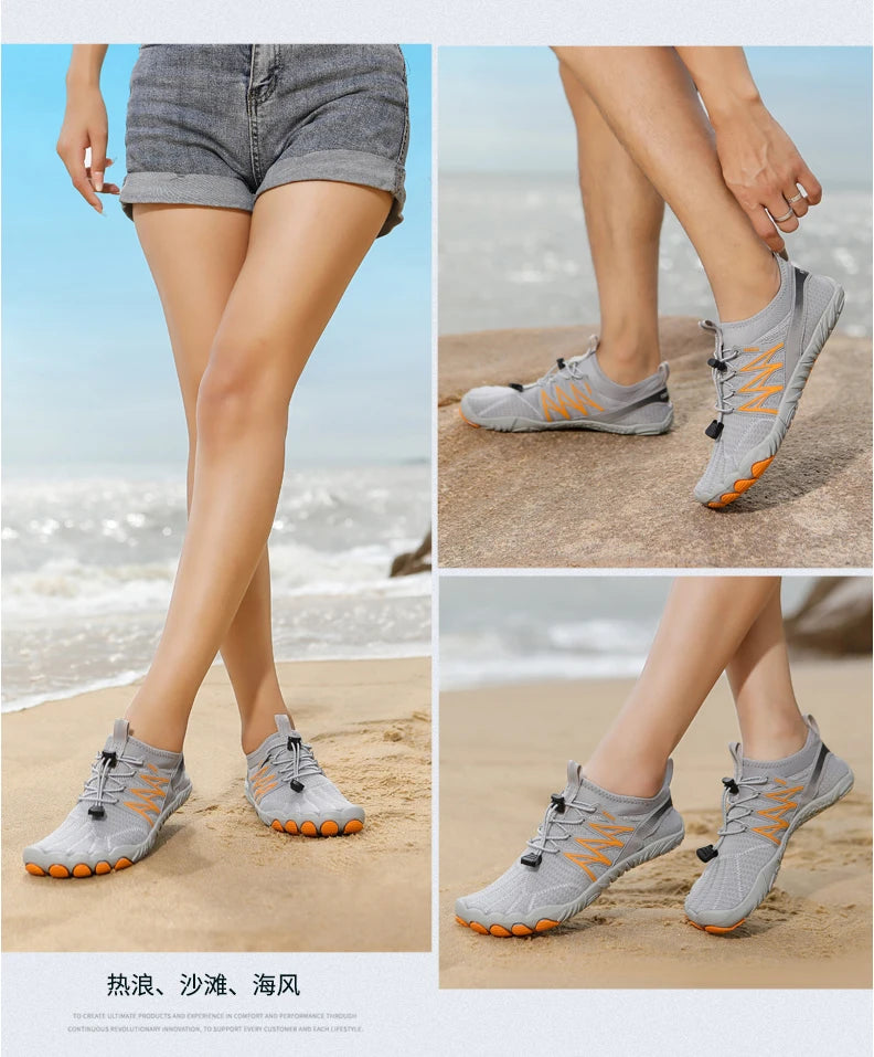Women's Water Shoes Barefoot Shoes Men's Aqua Swimming Shoes Quick Dry Footwear for Beach Gym