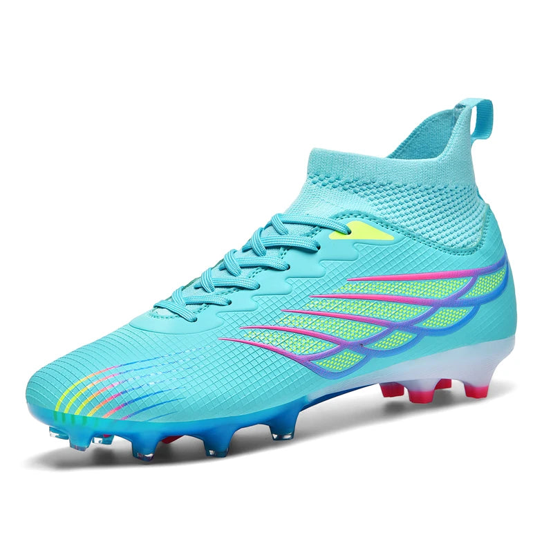 Superfly FG Football Boots Outdoor Soccer Cleats Black Shoes Soft Sport Professional Shoes Breathable Comfortable Boots Plus Size