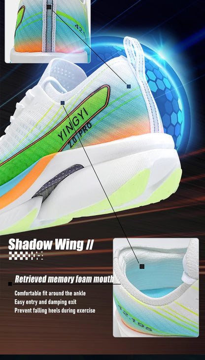 2025 IRUNSVAN SHADOW WING 2.0 PRO Marathon Air Cushion Sports Running Shoes, Carbon Plate Trail Running Shoes, Lightweight Sneakers