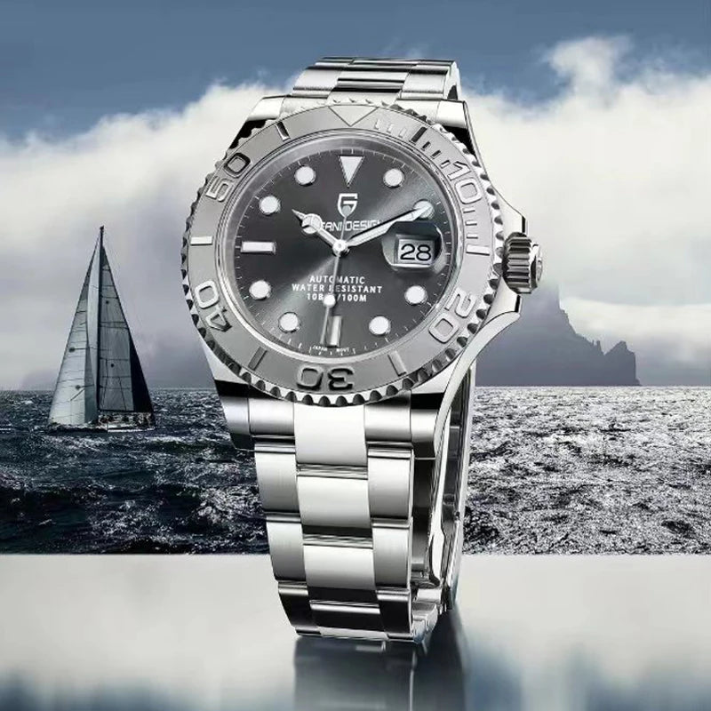 PAGANI DESIGN V2 Japan Movement 40MM Luxury Men's Mechanical Watch Sapphire Glass Ceramic Bezel Automatic Diving Watches for Men