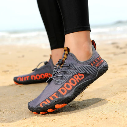 Men's Water Sports Shoes, Quick-Dry, Non-Slip Five-Finger Shoes, Outdoor Wading Swimming Barefoot Aqua Shoes, Lightweight Sneakers