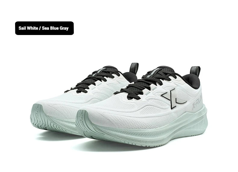 Xtep Running Shoes for Men 2025 Winter Trendy Shock Absorption Cushioning Non-Slip Comfortable Lace-Up Sneakers 875419110045