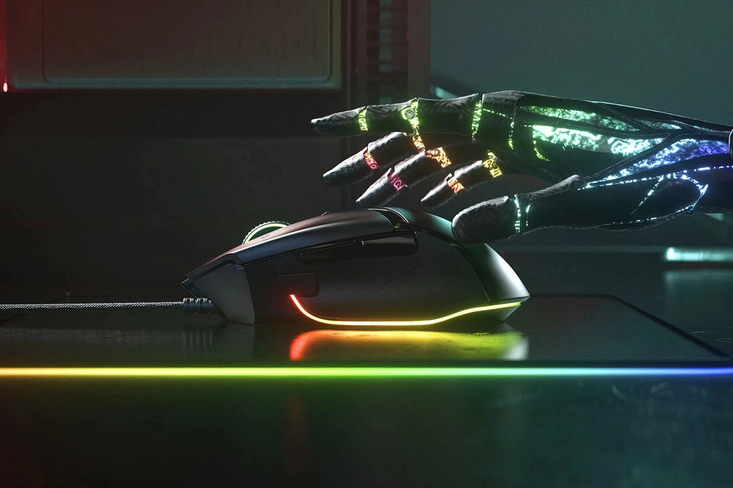 NUOVO mouse gaming cablato Razer Basilisk V3 100% originale, per gamer, sensore ottico 26000 DPI, e-sport con illuminazione RGB per PC e laptop