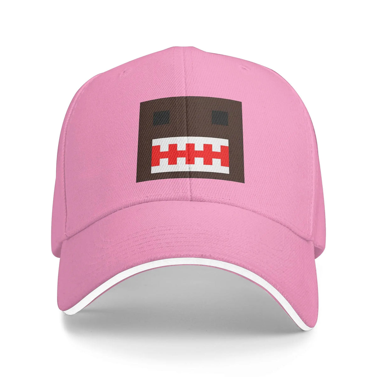 Cappellino PIXEL Domo Kun con volto da bambola, modello Sandwich, per uomo e donna, stile hip-hop e baseball, carino e divertente, regolabile, adatto alla pesca e a tutte le stagioni