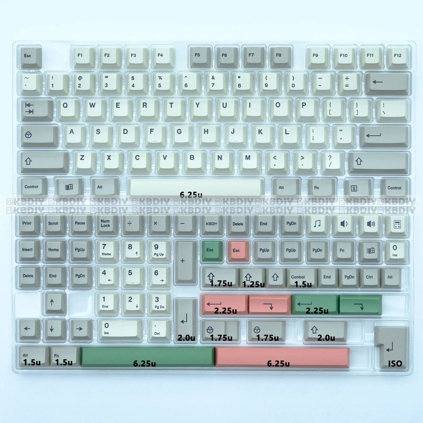 KBDiy GMK 9009 Retro Cherry Profile Keycap 134 Keys/Set For Mechanical Keyboard DIY Custom PBT DYE-SUB 61 60 Backlit ISO Keycaps