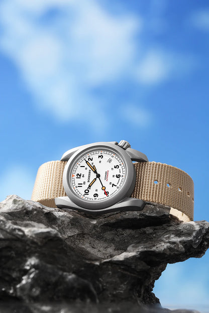 Relógio masculino Boderry Field Watches VOYAGER, caixa em bronze, mecânico automático, 100M impermeável, estilo militar, marca de topo
