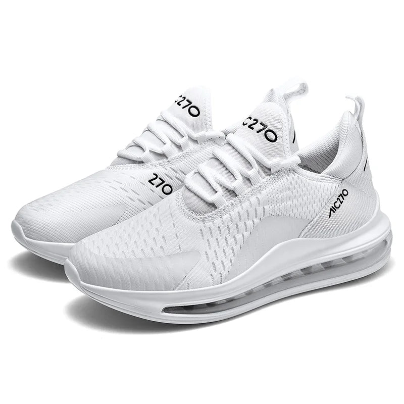 Baskets décontractées à coussin d'air pour hommes, chaussures de sport respirantes en maille absorbant les chocs, antidérapantes, résistantes à l'usure, chaussures de sport d'été