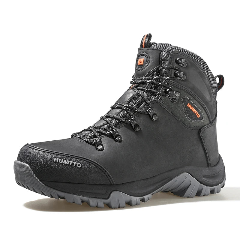 HUMTTO Hiking Shoes Men's Waterproof Hunting Boots Tactical Desert Combat Ankle Trekking Boots Male Women Warm Leather Sneakers