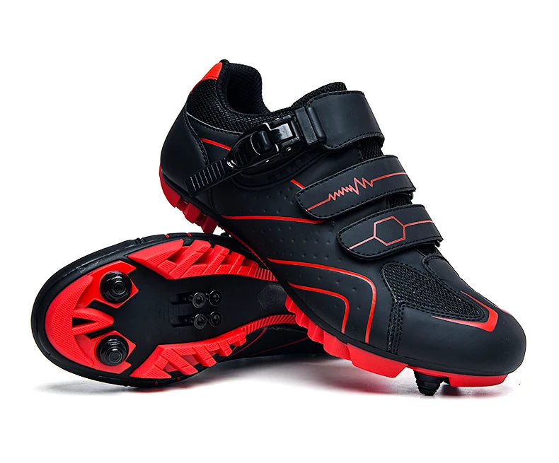 Mountain Bike Shoes Men's Cycling Shoes Quick Ratchet Buckle Compatible with SPD System Pedal for Indoor Outdoor Women MTB Shoes