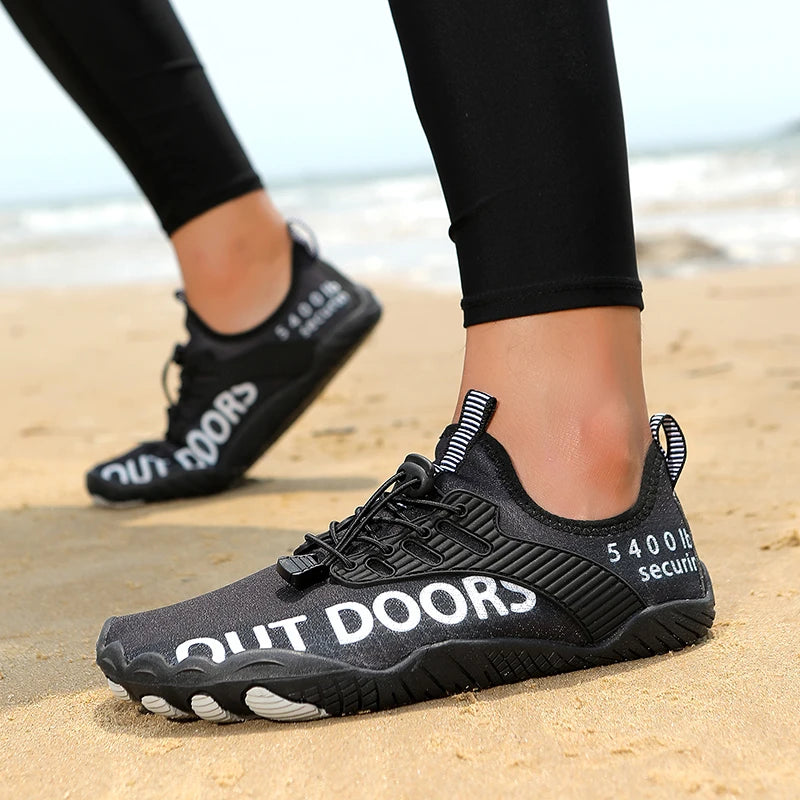 Men's Water Sports Shoes, Quick-Dry, Non-Slip Five-Finger Shoes, Outdoor Wading Swimming Barefoot Aqua Shoes, Lightweight Sneakers