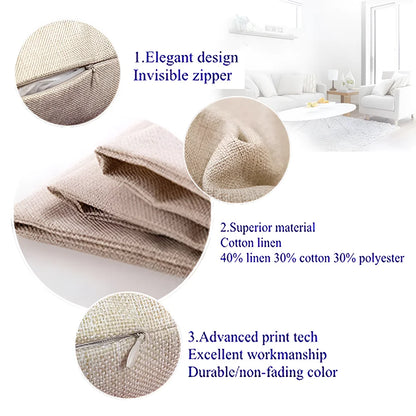 God of War Ragnarok Cushion Cover Washable Linen-Look for Daily Sofa Home Household Room Decor