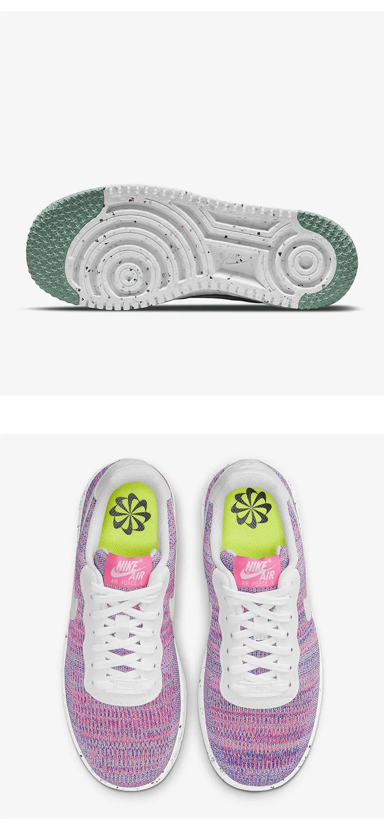 Nike Authentic AF1 CRATER FLYKNIT Naisten urheilu- ja vapaa-ajan lenkkarit DC7273-500