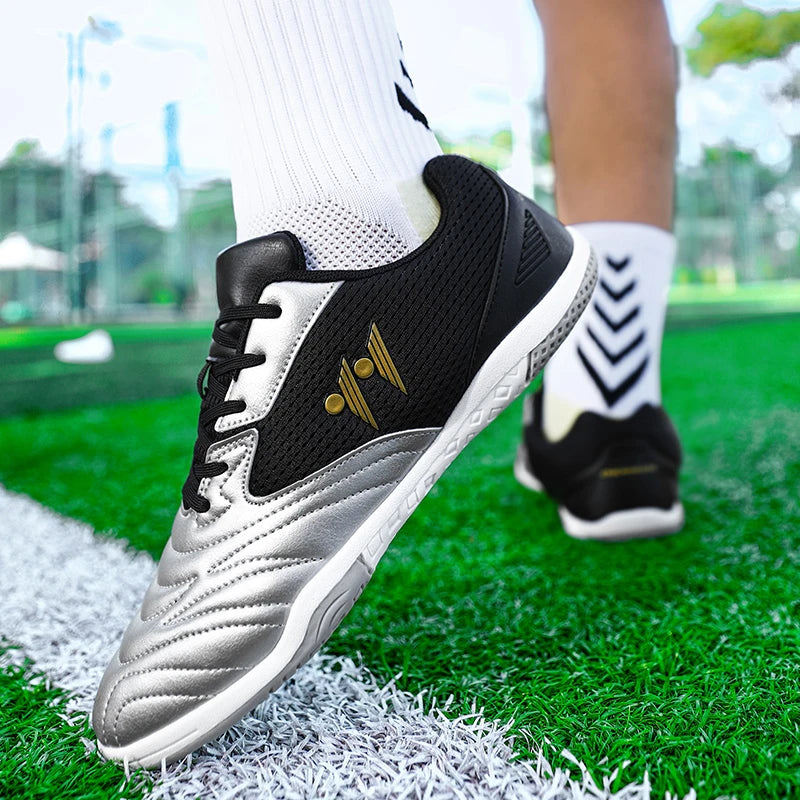 High-Quality New Men's Football Boots Grass High-Top Futsal Sneakers Soccer Shoes Non-Slip Match Indoor Hot-Selling Outdoor Sports