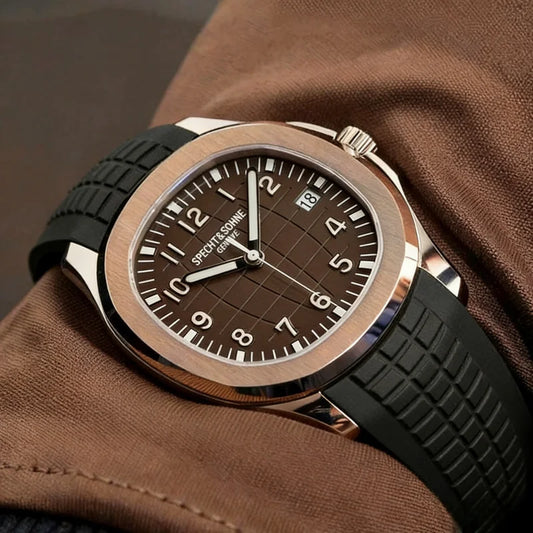 Specht&Sohne 40MM Men's Watches Mechanical Watch Japan Miyota 8215 Movt Rose Gold Stainless Steel Classic 5167 Watch Waterproof
