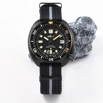 Heimdallr Men's watches 44mm PVD 6105 Diver Watch Japan NH35 Movement Automatic 200M Waterproof Ceramic Bezel Wristwatch