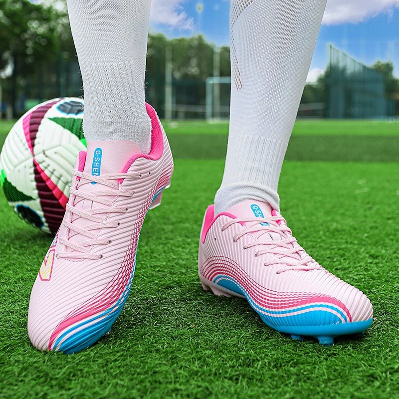 Nouvelles chaussures de football professionnelles pour garçons et filles, ultralégères, pour entraînement et match, crampons antidérapants pour gazon, livraison directe, chaussures de football pour garçons