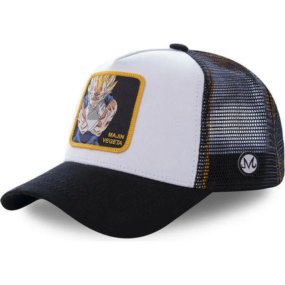 Dragon Ball Z-stilarter Anime Son Goku Bomuld Ny baseballkasket til mænd og kvinder Hip Hop Far Justerbar mesh-kasket Trucker-kasket