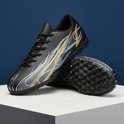 Scarpe da calcio da uomo taglie grandi 46 47 per allenamento e partite, erba sintetica TF, con tacchetti, calzature maschili internazionali