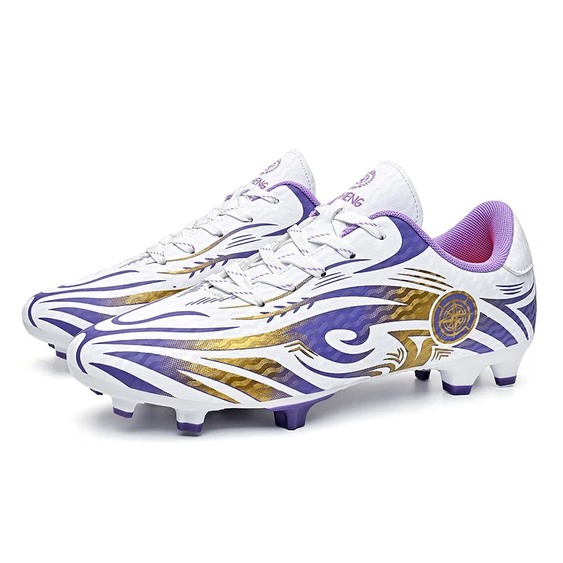 Original Soccer Cleats Men Training Shoes Outdoor Non-slip Children's Football Shoes Long Spikes Men's Futsal Shoes Size 32-45