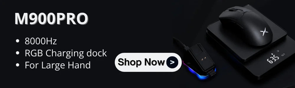 Delux M800mini Wireless Gaming Mouse, 46g Lightweight, PAW3395/PAW3311, 1KHz Polling Rate for Small to Medium Hand PC Gamer