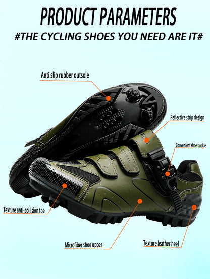 Primavera 2025, scarpe da ciclismo MTB con tacchette da uomo, scarpe sportive in carbonio, velocità, corsa in montagna, scarpe da mountain bike