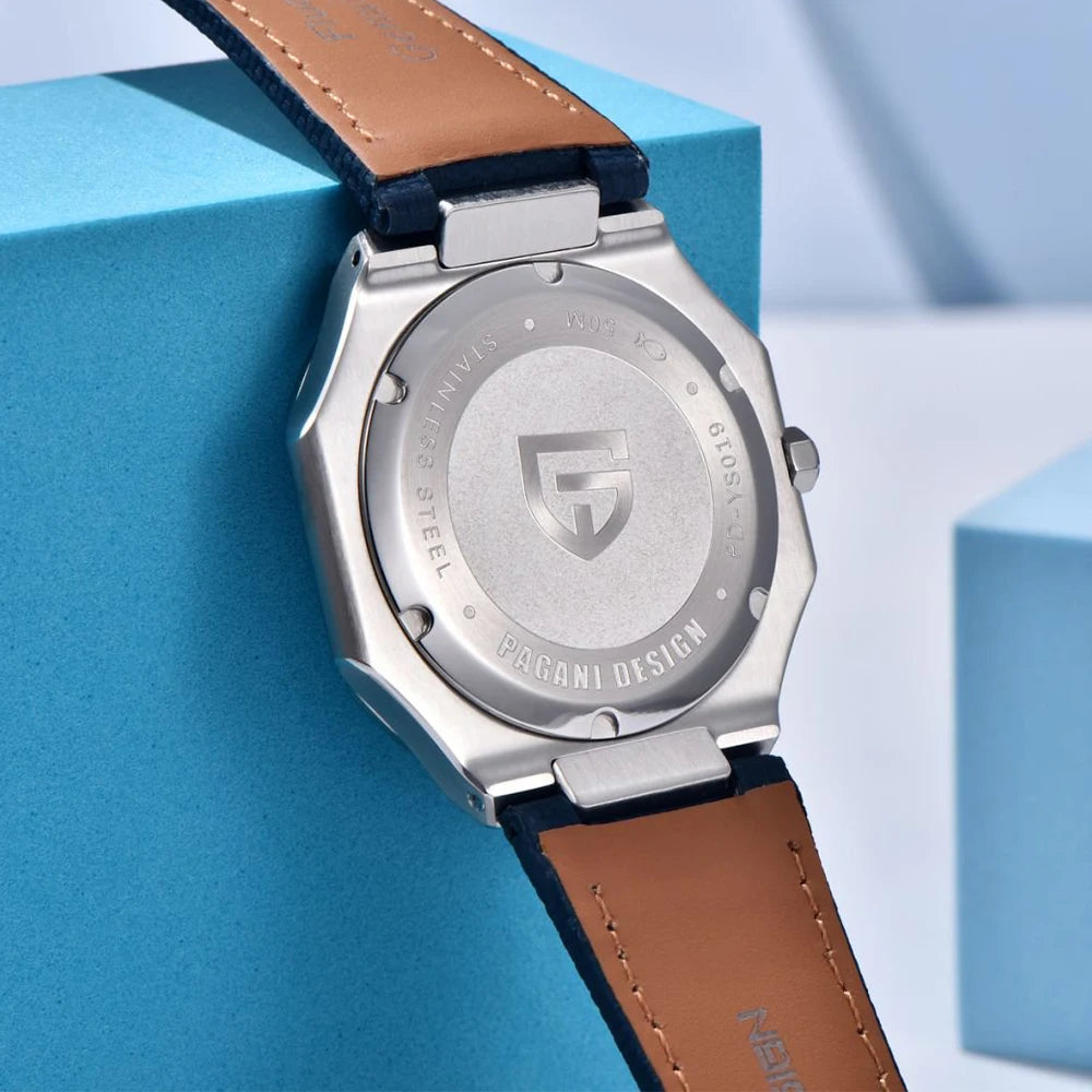 2026 New PAGANI DESIGN Square Quartz Luxury Watch for Men AR Sapphire Mirror Japan Movt Man Watch Luminous 316L All Steel Watch
