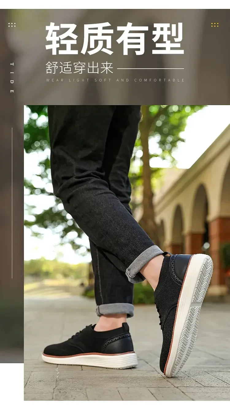 Mocasines deportivos de malla para hombre, calzado antideslizante de corte bajo, zapatos casuales deportivos, superventas, zapatos de diseño 2025