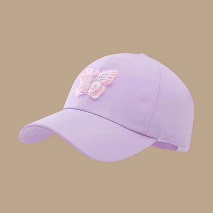 Cappellino estivo da ragazza con coda alta, visiera parasole ad asciugatura rapida, cappellino da baseball per bambini senza visiera, cappellino regolabile da ragazza in colori pastello