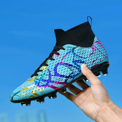 Chaussures de football spéciales pour les nouveaux élèves, chaussures de football d'entraînement pour adolescents, compétitions, tailles 31-46 #   Chaussures de sport d'extérieur montantes pour étudiants