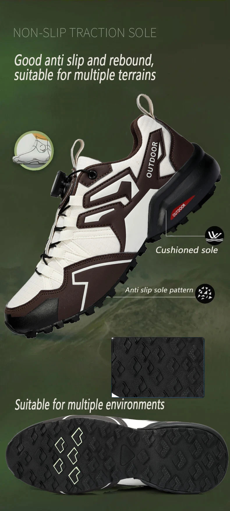 Men's outdoor hiking shoes, hiking straps, outdoor mountain biking shoes, flat shoes, sports outdoor jogging shoes, breathable