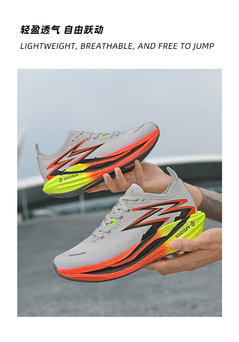 Nuove scarpe da running con piastra in carbonio per maratona, da uomo e donna, sportive, traspiranti, leggere, comode, antiscivolo e casual
