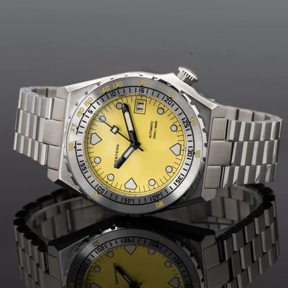 SEESTERN SUB600T V3 Men's Watch Automatic Diving Sapphire Wristwatch NH35 Movement Ceramic Bezel Luminous Date Jubilee Waterproof